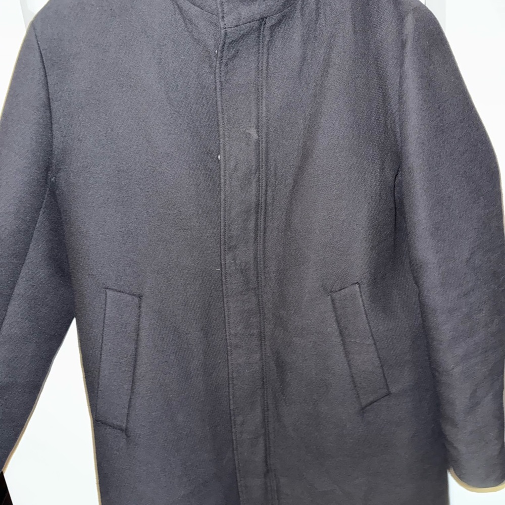 Zara Men's Classic Black Car Coat